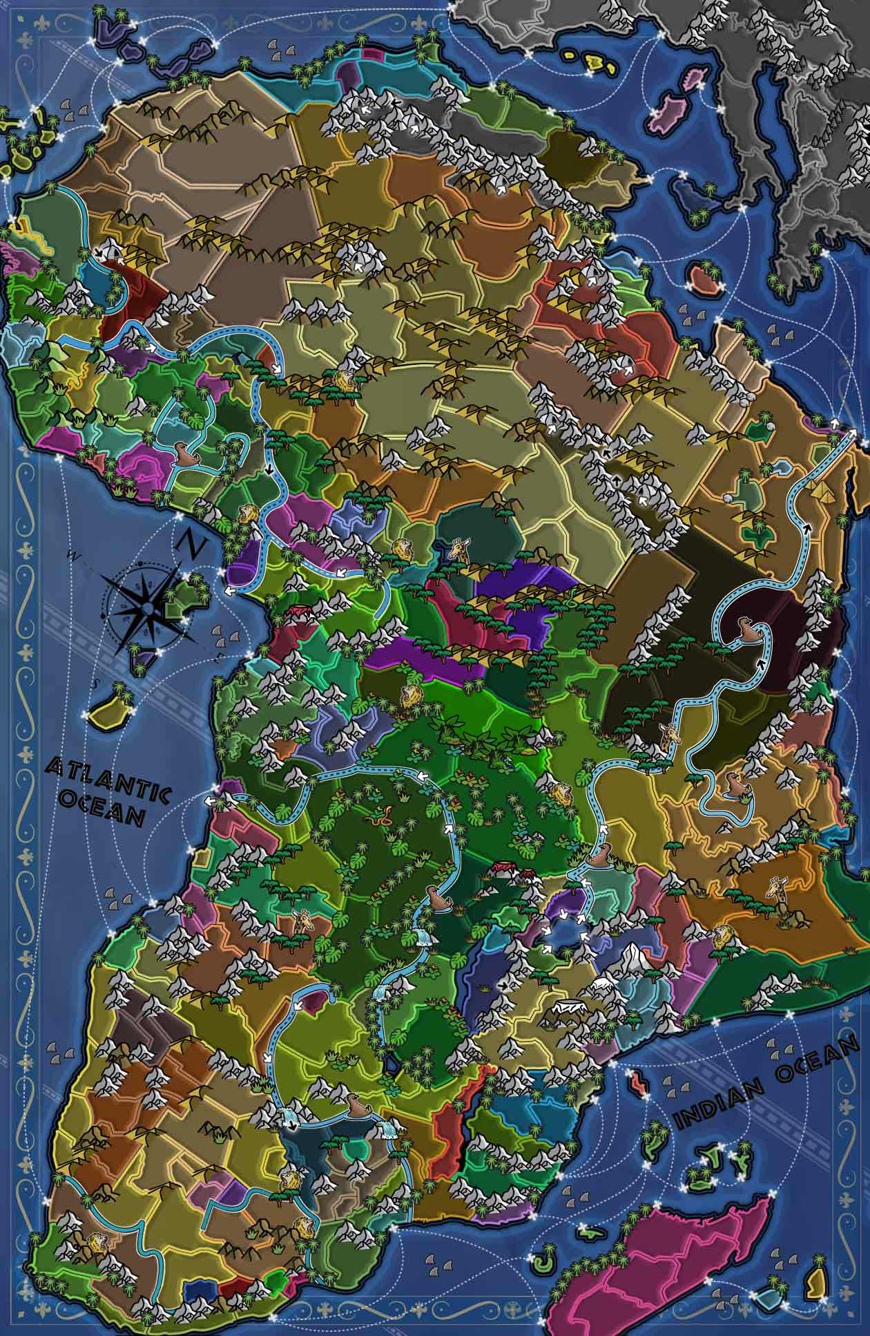 the map